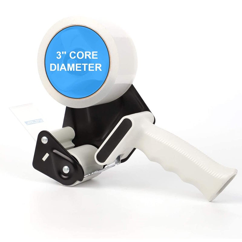 JARLINK Packing Tape Dispenser Gun (2 Pack) with 2 Rolls Tape, 2 inches Lightweight Industrial Side Loading Tape Dispenser for Shipping Packaging Moving Sealing (Grey & Black) - Image 4